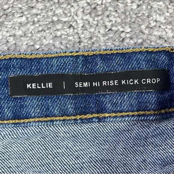 Buffalo David Bitton Jeans Women’s 29 Blue Cropped Bootcut Dark Wash High Rise - Picture 6 of 14